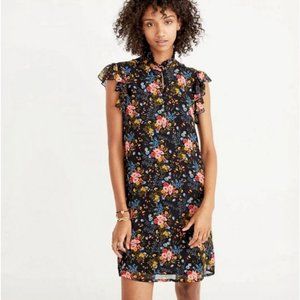 VEUC Madewell x No.6 Silk Floral Ruffle Dress, s 8